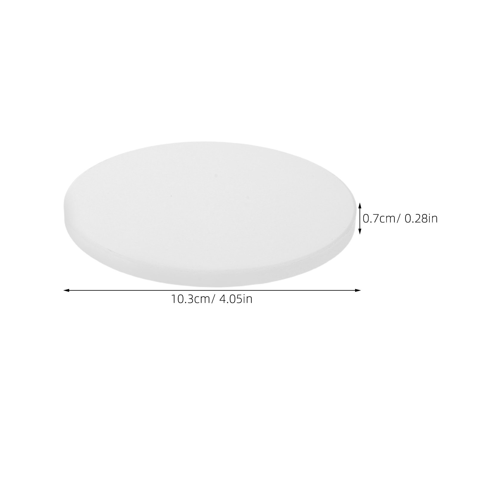 12Pcs White Round Ceramic Coas - огляд і ціна Ceramic Tile Blank