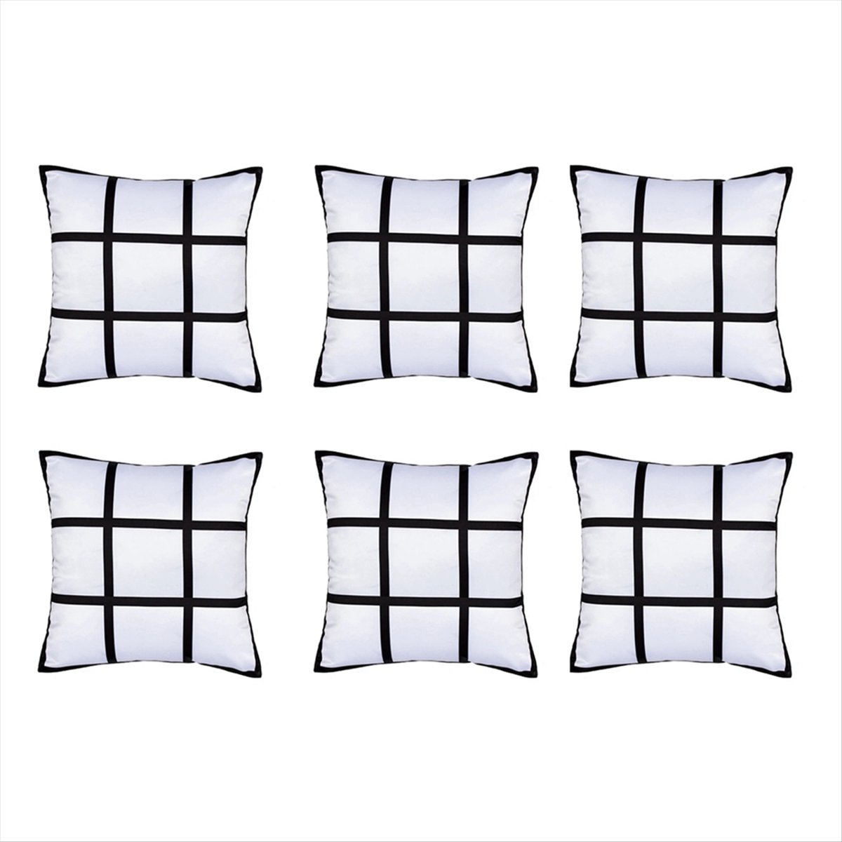 【ABFS】6Pcs Sublimation Blank P - огляд і ціна Pillow Cover Sublimation