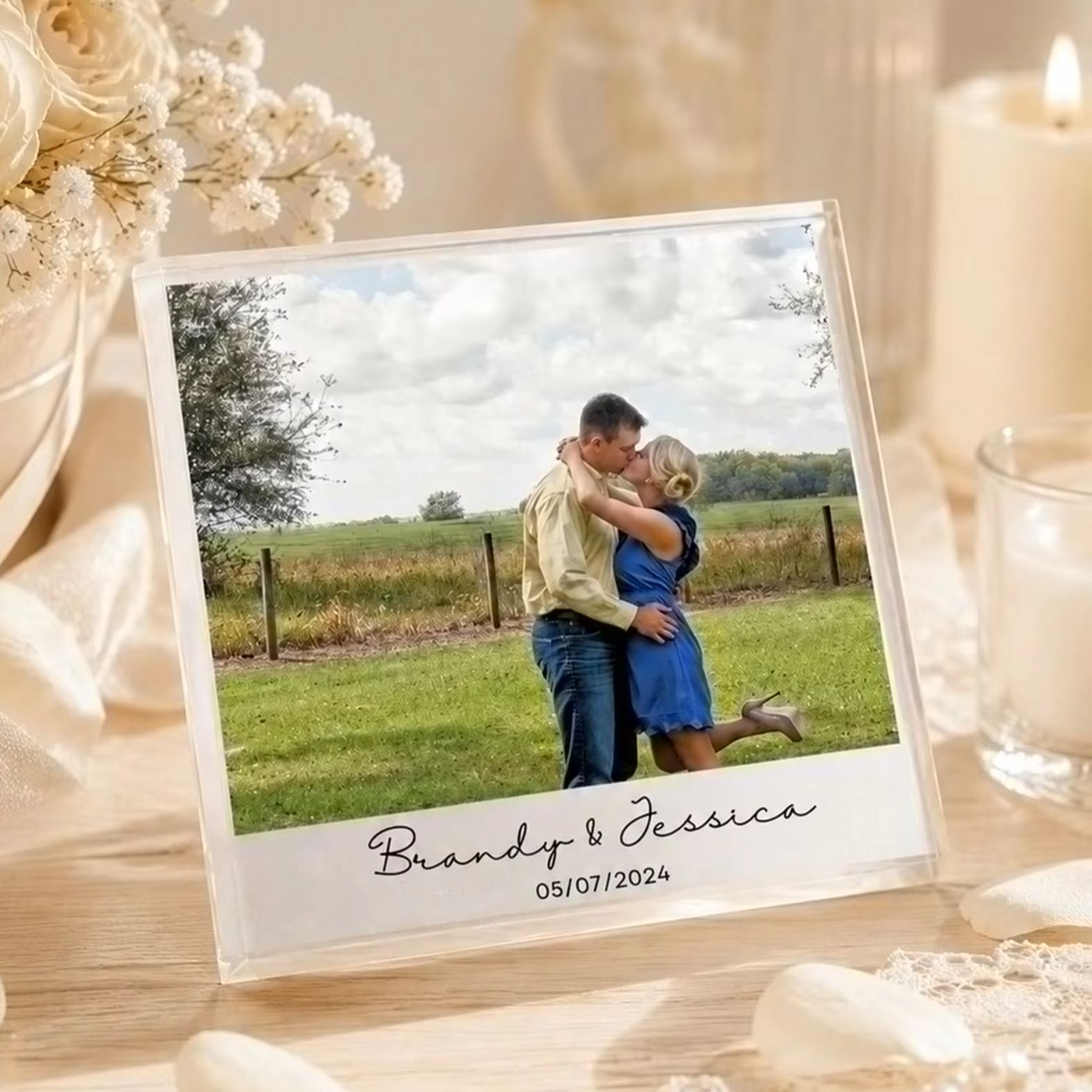 Custom Photo & Text Acrylic Bl - огляд і ціна Photo Acrylic Block